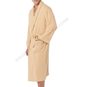 Peignoir en coton gaufré 100% pour femmes et hommes - Haute qualité, respirant et séchage rapide, personnalisable, pour usage hôtelier - Product Image 6