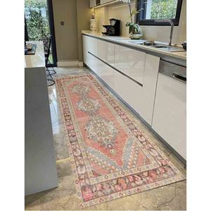 Tapis turc géométrique : style vintage, tapis antidérapant, tapis imprimé, tapis à poils doux - Product Image 2