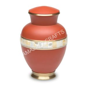 Urnes funéraires métalliques structurées et designées, fabriquées à la main, gravées, solides, pour cendres d'adultes, disponibles au prix le plus bas. - Product Image 5