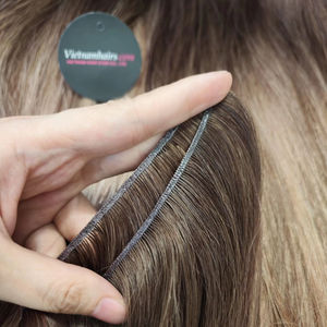 2025 Vente chaude Genius Weft Meilleure qualité 100% Cheveux humains vierges crus vietnamiens Pleine cuticule droite et bouclée prix de gros - Product Image 1