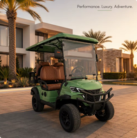 Voiturette de golf électrique haut de gamme UCB-12 4 places, style tout-terrain, luxe, pour la chasse et les centres de villégiature, vente directe