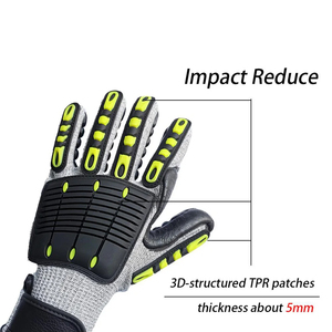 Gants de sport en cuir synthétique antidérapants de haute qualité Gants de sécurité pour conducteur robustes avec impression de logo personnalisé à vendre - Product Image 2