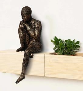 ประติมากรรมพลาสติกโพลีเรซิ่นรูปปั้นคนคิดดีไซน์ทันสมัยสำหรับตกแต่งฤดูใบไม้ผลิ - Product Image 3