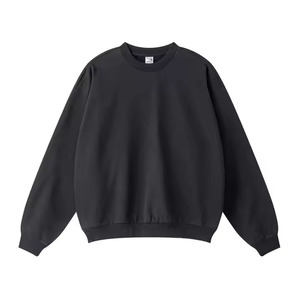 Sweat-shirt à col rond 100% coton pour hommes, personnalisé de luxe, épaules tombantes, T-shirt personnalisé de haute qualité à coupe carrée surdimensionnée - Product Image 6