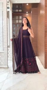 Traje de boda de narkali para mujer, ropa de fiesta de Ndian akistani, venta al por mayor - Product Image 6