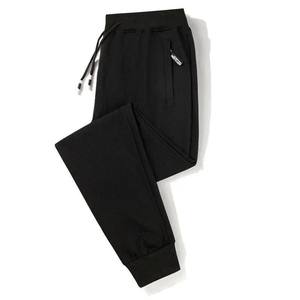Pantalon de survêtement vierge de couleur unie pantalon de survêtement décontracté Fitness pantalon de jogging élastique attend avec cordon de serrage pantalon de survêtement personnalisé vente en ligne - Product Image 3