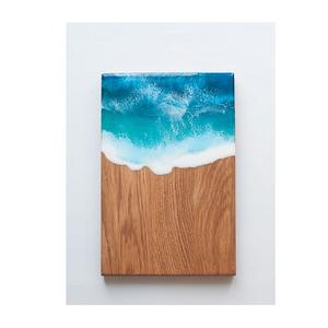 Décoration de table de cuisine Bloc à découper en bois et résine personnalisé Planche à découper en bois durable Blocs de cuisine Planche à découper en bois - Product Image 2