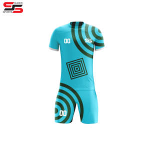 เสื้อฟุตบอลสีฟ้าสีขาว-ดำ - Product Image 3