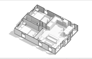 เฮเว่นเนสท์ – บ้านคอนเทนเนอร์แบบขยายได้ขนาด 30 ฟุต |   2 ห้องนอน |   ห้องน้ำพร้อมอุปกรณ์ครบครัน, ห้องครัว, ห้องนั่งเล่น |   บ้านสำเร็จรูปขนาดเล็ก 585 SF Modular - Product Image 3