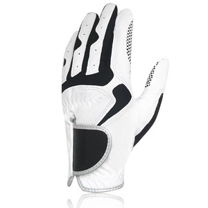 Guantes de golf de cuero genuino con mejor rendimiento de costo Guantes deportivos para todo tipo de clima al aire libre con empuñaduras de protección con logotipo personalizado - Product Image 3