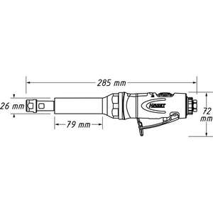 Amoladora Recta Larga Hazet de Diseño Profesional - Product Image 2