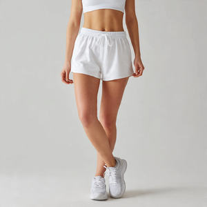 <b>Gym</b> Fitness Wear Shorts Women Elastic Waist Yoga Shorts <b>Ladies</b> 100% Polyester Exercise Yoga Shorts Women's - Product Image 1