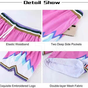 Pantalones cortos de baloncesto de algodón transpirable de alta calidad para hombre, clásicos, antiarrugas, logotipo personalizado, uso en gimnasio, técnicas sublimadas, tamaño - Product Image 6