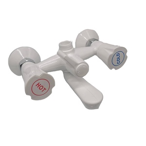 Vòi Sen Nóng Lạnh Hai Tay Cầm Bằng Thép Nhựa Giá Rẻ Vòi Nóng Lạnh - Product Image 1