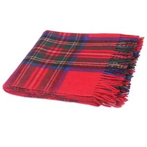 Manta de lana a cuadros Royal Stewart, ideal para el hogar, viajes y momentos acogedores - Product Image 2