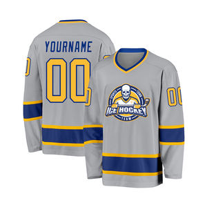 Jersey de Hockey sobre Hielo Sublimado Personalizado de Alta Calidad para Hombre, Ropa Deportiva de Poliéster de Secado Rápido y Transpirable de 220 g, Bsci 2025, Venta al por Mayor - Product Image 5