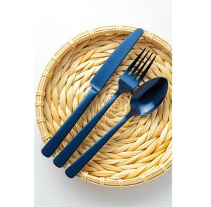 Juego de cubiertos de acero inoxidable, vajilla de lujo con acabado azul para agregar elegancia atemporal y sofisticación a cada mesa de comedor - Product Image 1