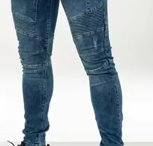 Best Factory-Rate Denim Jeans Pants 100% Cotton Breathable Summer Spring Top Manufacturer Winter Autumn Washed Print Pattern - Product Image 4