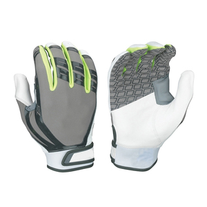 Guantes de bateo de béisbol de cuero de calidad superior 100% cómodos y suaves en tamaño personalizado para la venta - Product Image 1