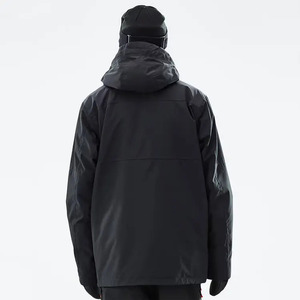 Veste coupe-vent personnalisée à capuche, pull de ski, fermeture éclair, imperméable, coupe-vent, respirante, isolation en polaire, homme, snowboard, hardshell - Product Image 4