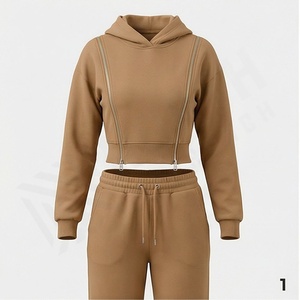 Chándal Deportivo para Mujer, Último Diseño, 100% Algodón, para Gimnasio, Atletismo, Correr, Trotar, Suave - Product Image 1