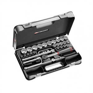 ชุดซ็อกเก็ตและดอกไขควง 12 จุด ขนาด 1/4 นิ้ว แบบเมตริก 31 ชิ้น ยี่ห้อ Facom - Product Image 2