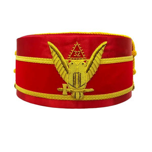 Prix d'usine OEM Masonic Regalia Cap Black Case Haute Qualité Meilleure Vente en gros Masonic Cap Vente en ligne - Product Image 4