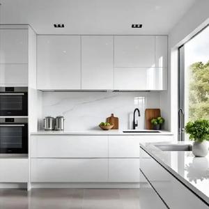 OEM acrílico cocina gabinetes Panel tablero MDF madera nuevo diseño mejor precio moderno modular muebles brillante mascota fácil de limpiar - Product Image 5