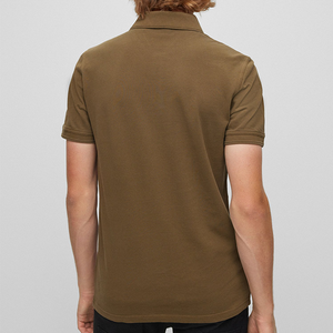 Ropa de exterior de calidad superior para hombre, ropa informal, camisetas polo, tela personalizada, talla de Color, logotipo 3D, camiseta Polo de manga corta ajustada para hombre - Product Image 3