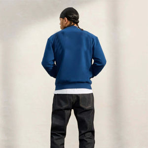 Chaqueta Bomber de cuero genuino de alta calidad para hombre, chaqueta Varsity Letterman personalizada, ropa informal de manga larga de lana de la mejor calidad - Product Image 3