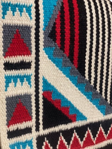 Manta de sillín de lana con patrón occidental tradicional para uso en Rancho de espectáculo de equitación al aire libre con forro de polialgodón listo para uso con caballos - Product Image 4