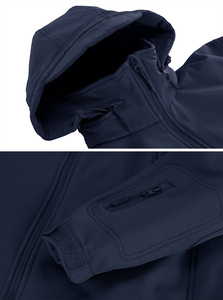 New Softshell <b>Jacket</b> Custom Design Winter Work Wear Men's Windproof Waterproof <b>Fleece</b> <b>Lined</b> Zip up Soft Shell <b>Jackets</b> - Product Image 5