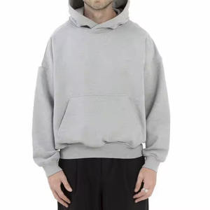 Wholesale Custom High Quality 500GSM <b>Men</b> Oversized <b>Thick</b> Heavyweight Cotton Cropped Boxy Blank <b>Hoodie</b> - Product Image 1