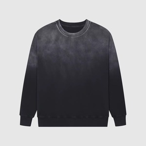 Casual 360gsm personalizado sudaderas de los hombres de cuello redondo pulóver en blanco sudaderas con logotipo personalizado lavado ácido sudaderas fabricantes - Product Image 1