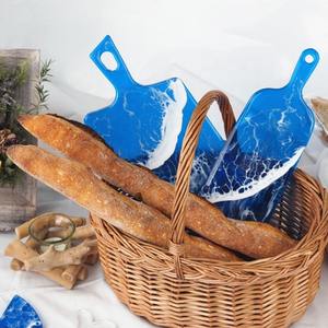 Juego de Bandeja y Posavasos de Resina Artesanal, Elegante Bandeja para Servir Comida y Bebidas para Hogares Modernos - Product Image 4