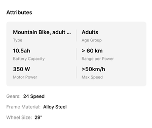 Vélo de montagne en carbone 2026 Voltage 900 Tuned pour la route - Product Image 2