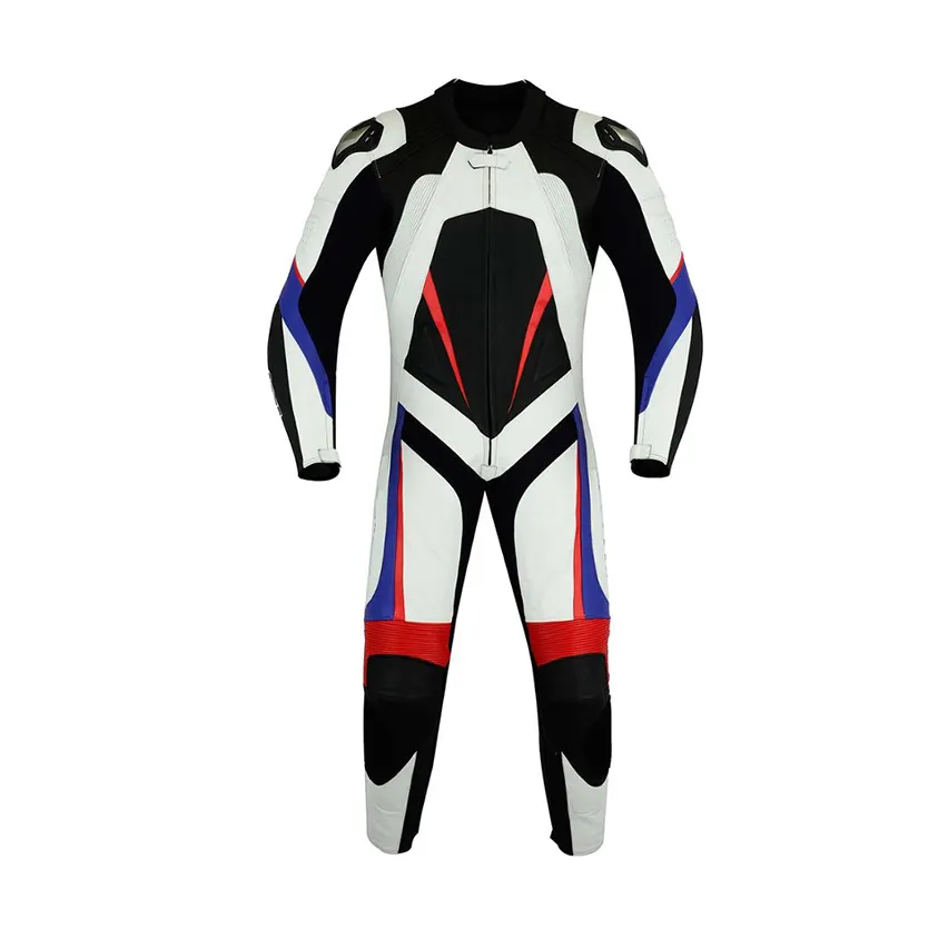Racing Motorbike Leather Men Jacket Suit Two Piece Cheap Design Motorbike Gear Suit with protections Pakistan Made