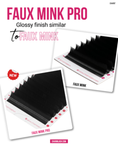 Charmlash Fournitures de Extensions de Cils Premium en Gros, Marque Privée, Extensions de Cils en Faux Visons Noir Mat, Plateaux Professionnels - Product Image 2