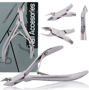 Professionnel 13 cm Satin mat finition acier coupe-ongles lame incurvée coin pinces ongles doigts outil de soin des pieds - Product Image 4