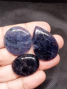Gemmes en vrac d'iolite bleue violette naturelle de haute qualité pour bijoux faits à la main et guérison énergétique - Product Image 2