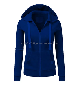 Sudadera con capucha de forro polar grueso para mujer, transpirable, impermeable, de secado rápido, con orejas de gato, diseño de bloques de color, para otoño e invierno, ODM - Product Image 3