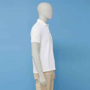 Camiseta de Golf Blanca de Alta Calidad en Spandex/Poliéster con Logotipo Personalizado, Oversize, Manga Corta, Antiarrugas, Tejido Sólido - Product Image 3