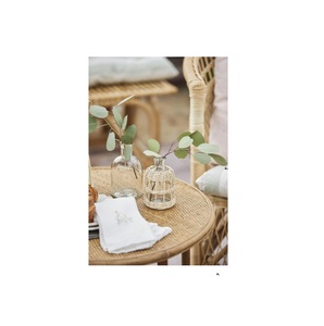 Cesta de algas marinas interior tejida a mano con asa de hierro Cesta de lavandería grande Maceta Macetas Cesta Material de hierba marina - Product Image 3