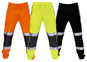 Pantalon de travail d'hiver pour homme, coton, bande réfléchissante thermique, salopette, anti-poussière, coupe-vent, ceinture à cordon, respirant - Product Image 3