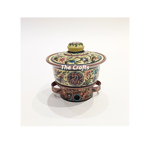 Chauffe-plats en acier de forme ronde pour buffet avec chauffe-plats islamique de qualité supérieure pour l'utilisation de la vaisselle - Product Image 4