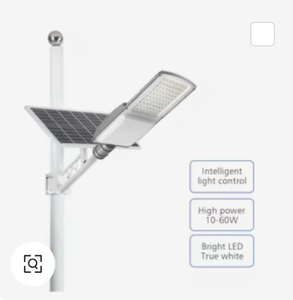 Lampione Solare Intelligente Integrato di Alta Qualità 100W con Sensore di Movimento LED per Esterni, Palo in Alluminio Pressofuso per Giardino e Strada - Product Image 1