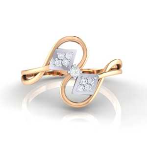 Anillo de Diamante Real Certificado en Oro de 14K, Corte Pera, Estilo Romántico, Baño de Rodio, Certificado IGI, 0.07ct, Calidad IJ-SI - Product Image 1