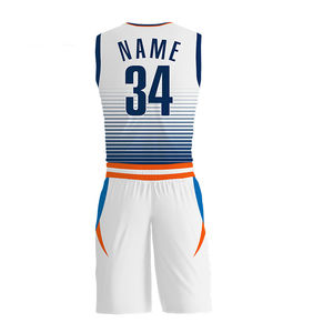 Maillots de basket-ball OEM personnalisés, ensembles d'uniformes, maillots de basket-ball par sublimation personnalisés, maillots réversibles de basket-ball - Product Image 2