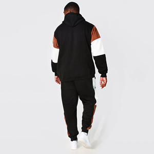 Nouveauté : Survêtements de sport d'hiver pour hommes XXL, 100% coton, à capuche, en molleton, coupe ajustée, avec logo personnalisé, ensembles grande taille - Product Image 5