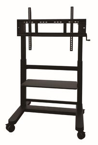 Supporto Mobile regolabile in altezza con impugnatura a spinta posteriore rimovibile Capacità di carico 200 lb per TV fino a 86 pollici capacità di carico 200 lb - Product Image 6